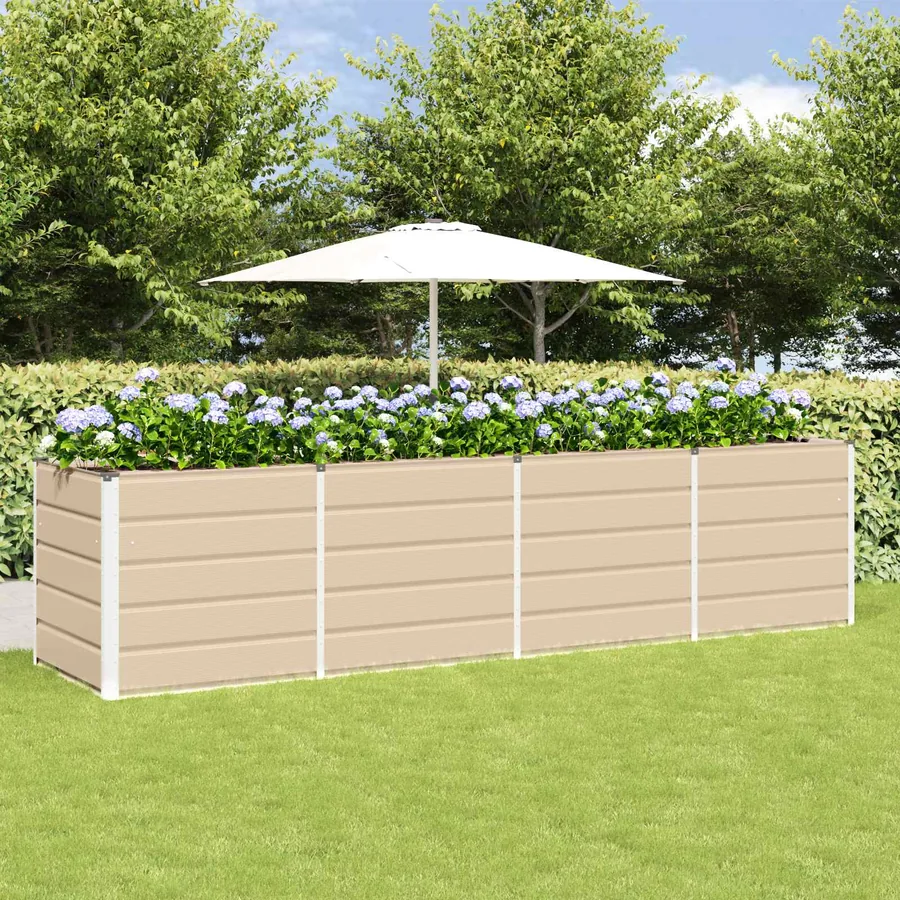 Jardinière Ivoire 320 x 80 x 75 cm Acier