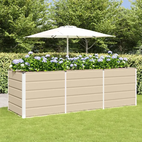 Jardinière Ivoire 240 x 80 x 75 cm Acier
