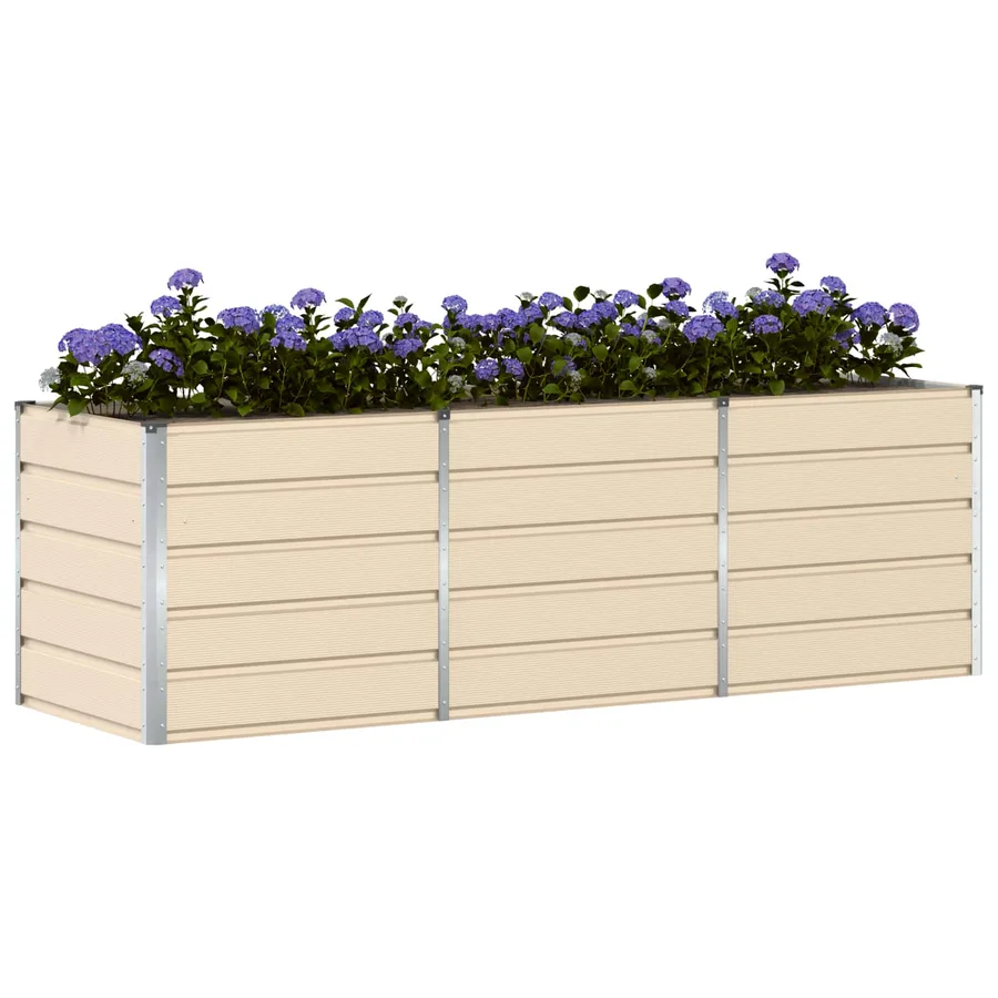 Jardinière Ivoire 240 x 80 x 75 cm Acier - 3