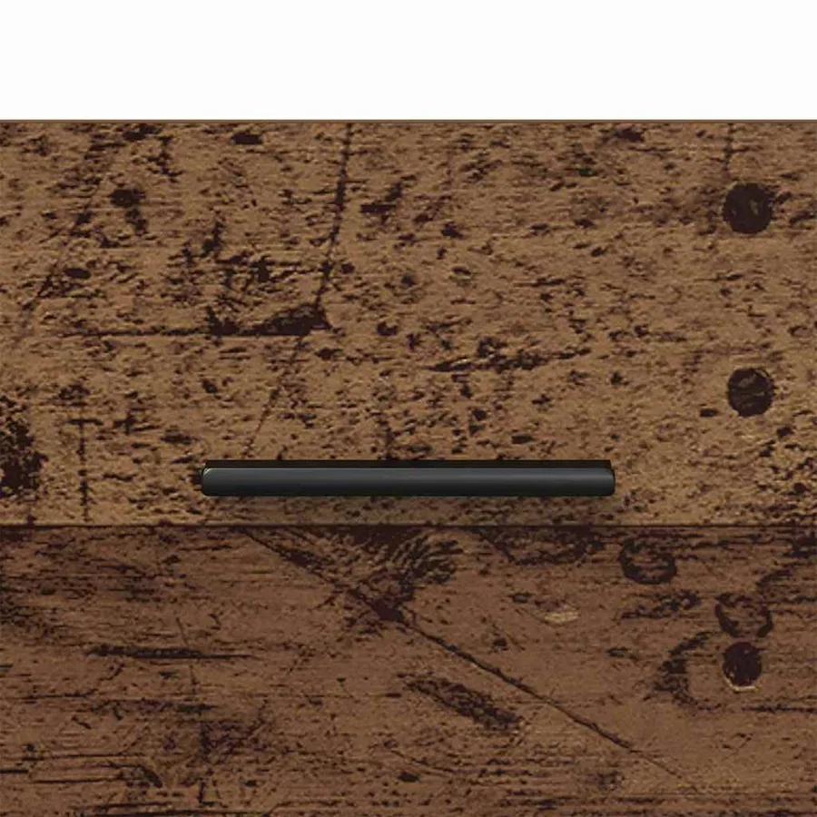 Cabinet de chevet 2 pcs Bois ancien et noir 40 x 35 x 47,5 cm - 10