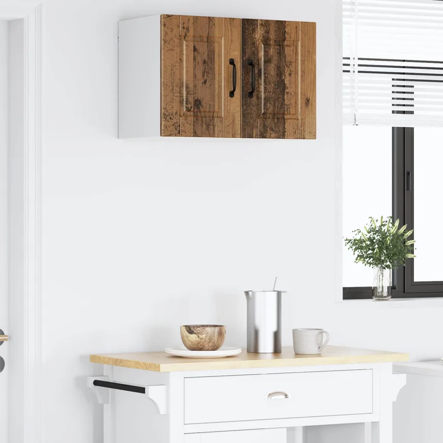 Meuble mural PORTO Bois ancien 60 x 31 x 40 cm - 4