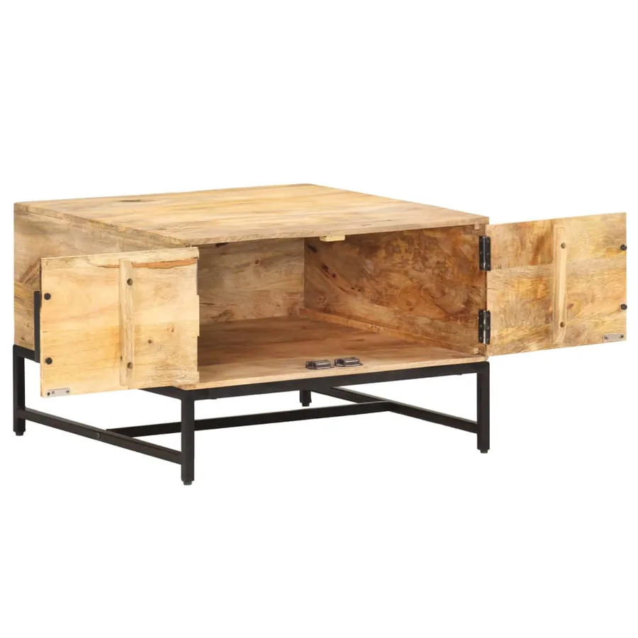Table basse 67x67x45 cm Bois de manguier massif - 3