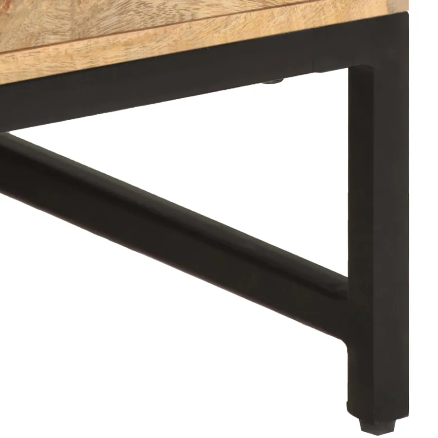 Table basse 67x67x45 cm Bois de manguier massif - 5