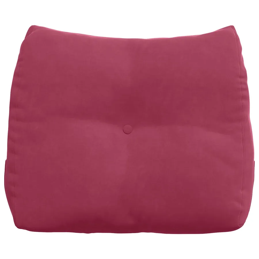 Coussin de Dos Bordeaux 60 x 24 x 50 cm Velours - 6