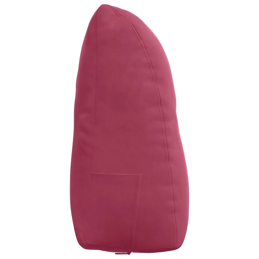 Coussin de Dos Bordeaux 60 x 24 x 50 cm Velours - 7