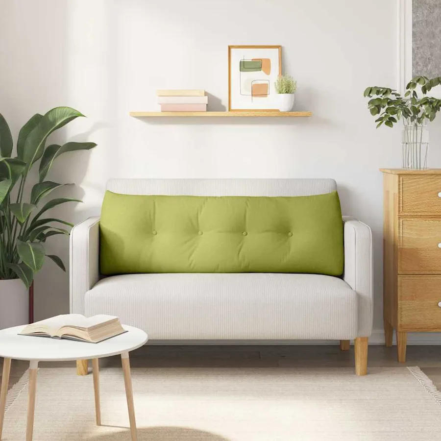 Coussin de Dos Vert clair 140 x 24 x 50 cm tissu - 4