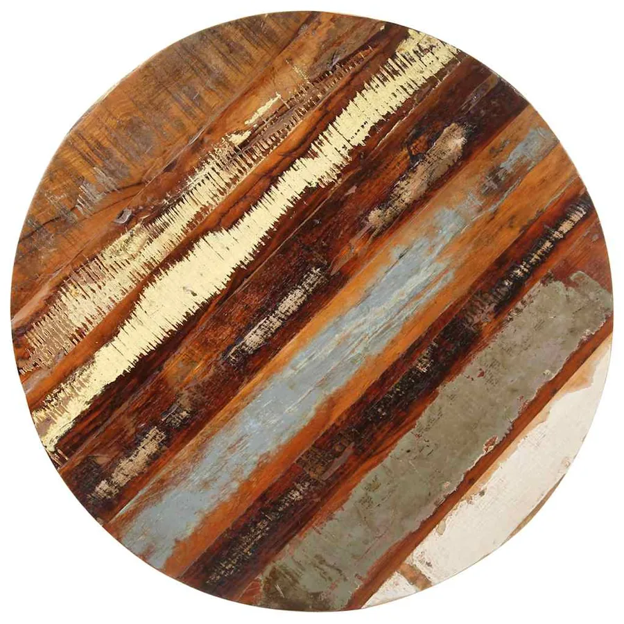 Table de bistro Ronde Ø50x75 cm Bois de récupération massif - 4