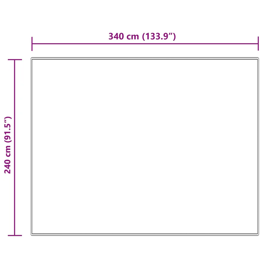 Tapis en fausse TAFALLA Crème 240 x 340 cm Polyester - 10