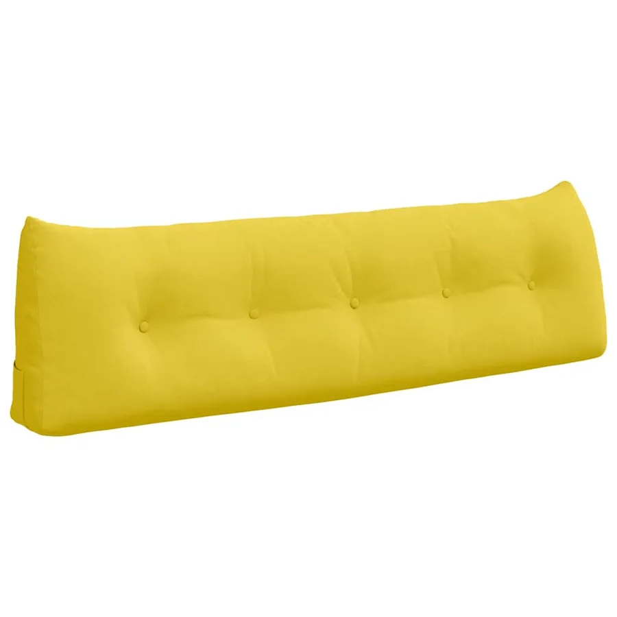 Coussin de Dos Jaune clair 160 x 24 x 50 cm tissu - 2