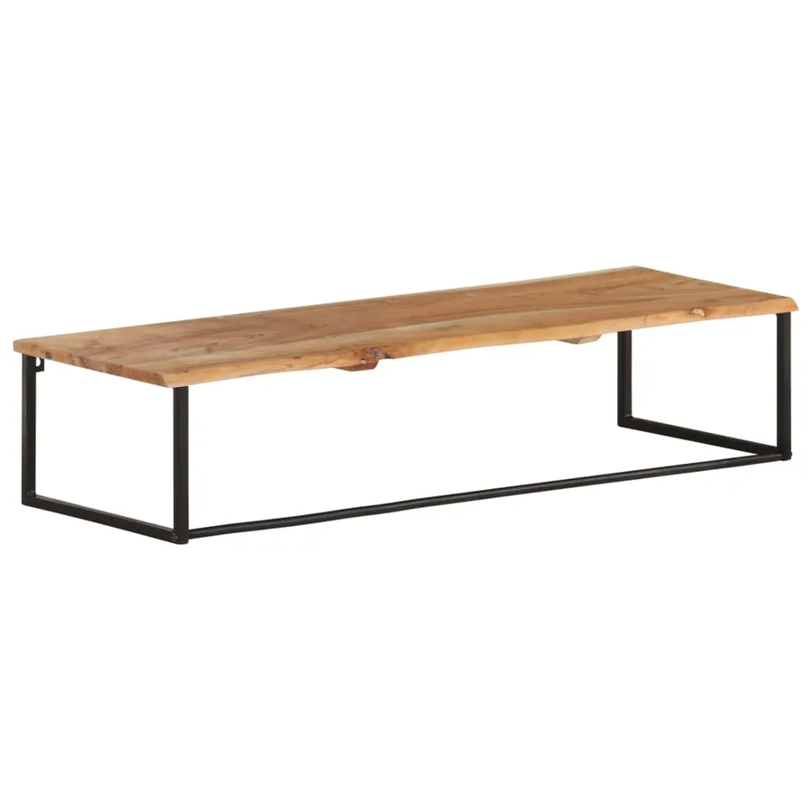 Patère à bord naturel 100x35x22 cm Bois d'acacia massif - 11