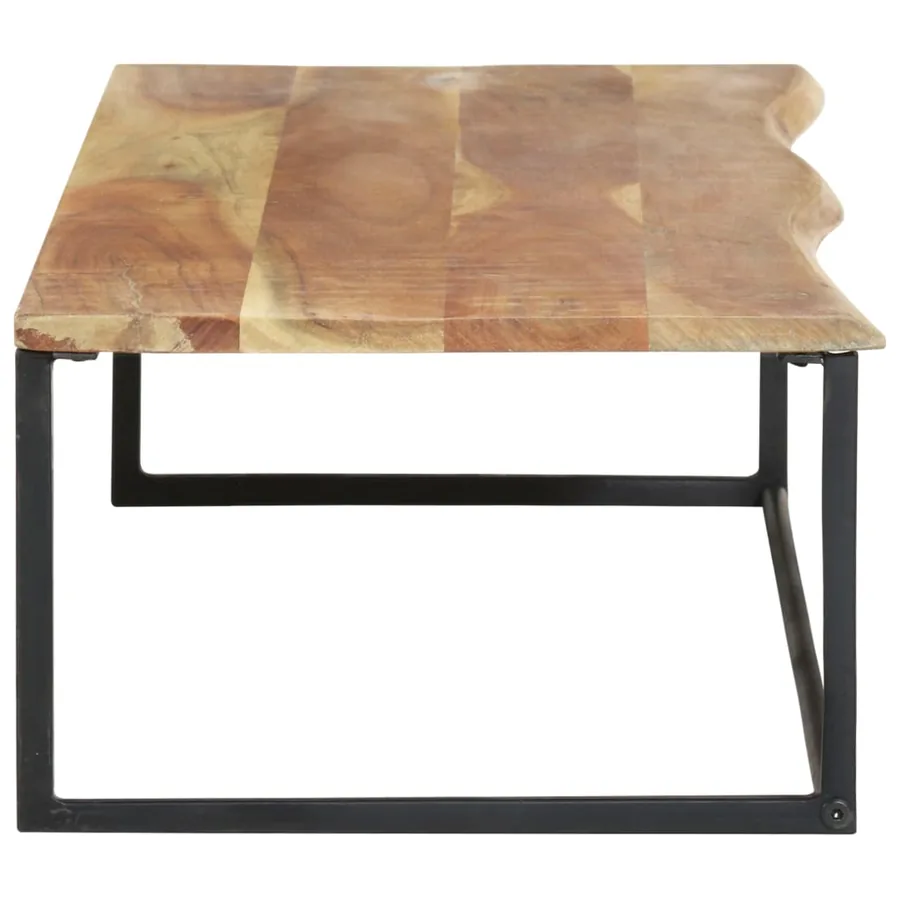 Patère à bord naturel 100x35x22 cm Bois d'acacia massif - 4