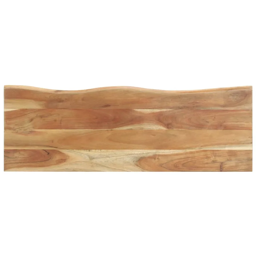 Patère à bord naturel 100x35x22 cm Bois d'acacia massif - 5