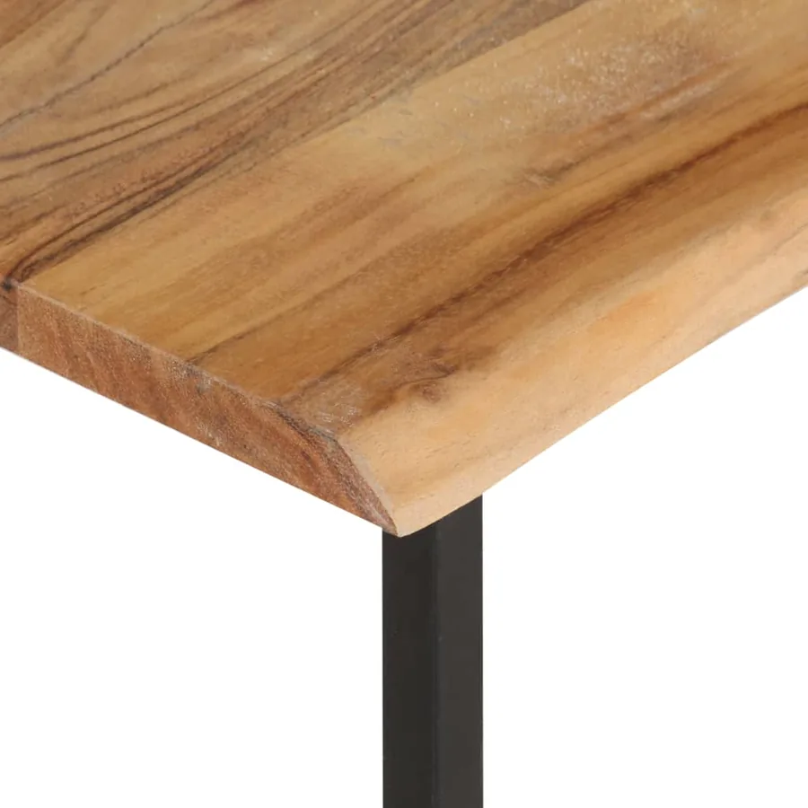 Patère à bord naturel 100x35x22 cm Bois d'acacia massif - 6