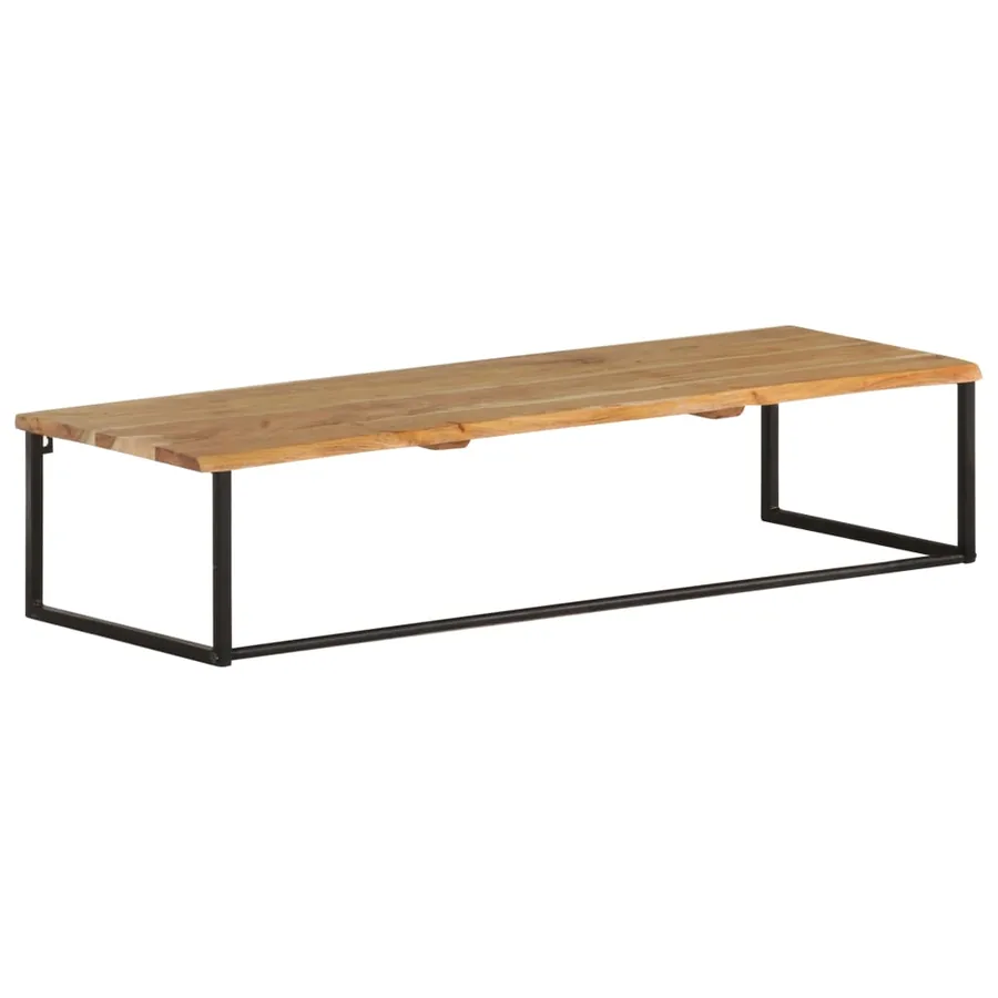 Patère à bord naturel 100x35x22 cm Bois d'acacia massif - 9