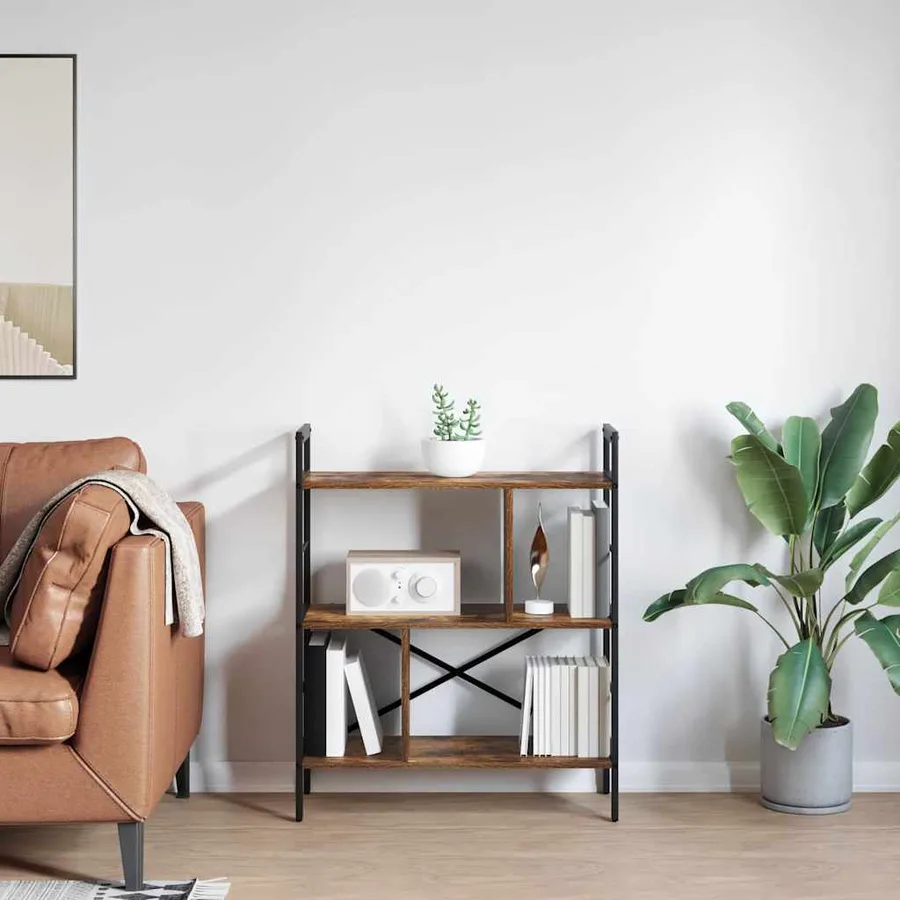 Étagère Chêne fumé 75 x 30 x 91 cm Bois d'ingénierie - 4