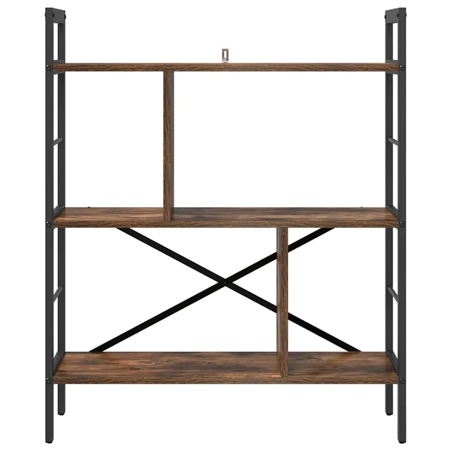 Étagère Chêne fumé 75 x 30 x 91 cm Bois d'ingénierie - 5