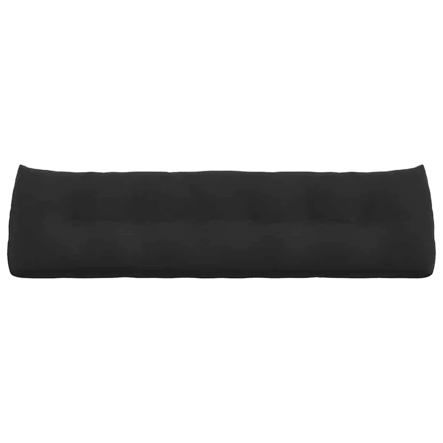 Coussin de Dos Noir 180 x 24 x 50 cm Velours - 6