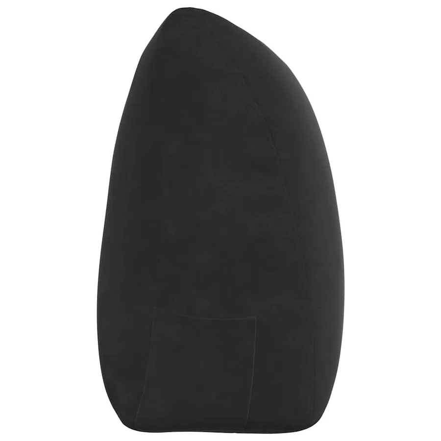 Coussin de Dos Noir 180 x 24 x 50 cm Velours - 7