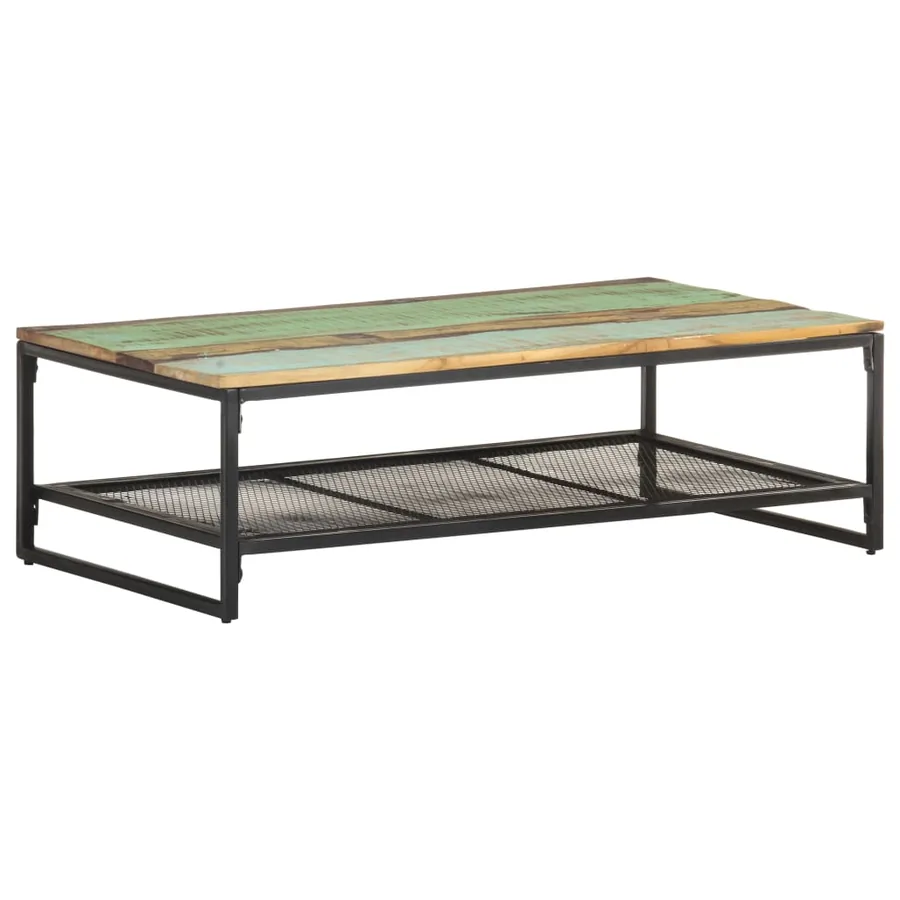Table basse 110x60x35 cm Bois de récupération massif - 7