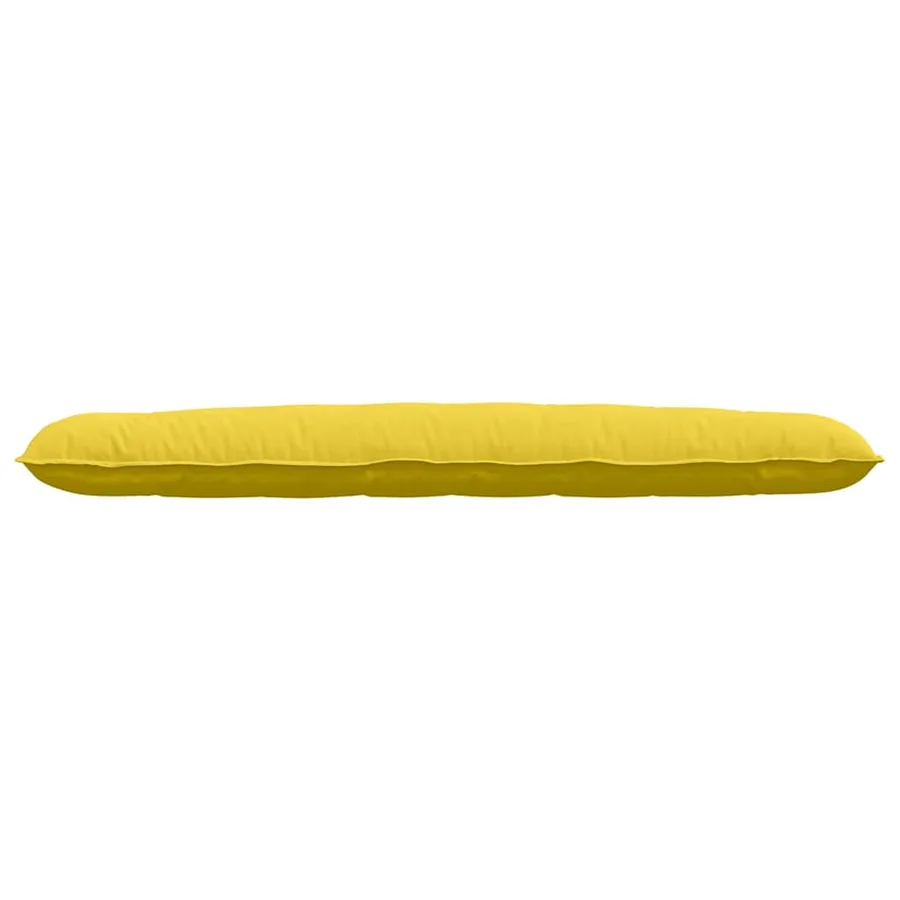 Coussin de Dos Jaune clair 140 x 19 x 50 cm tissu - 5