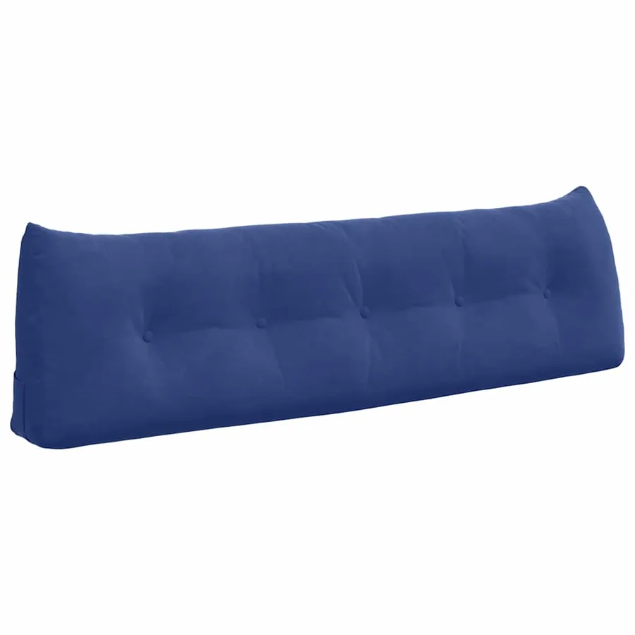 Coussin de Dos Bleu police 160 x 24 x 50 cm Velours - 2