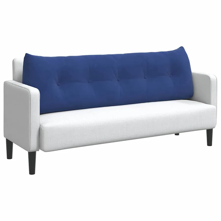 Coussin de Dos Bleu police 160 x 24 x 50 cm Velours - 3