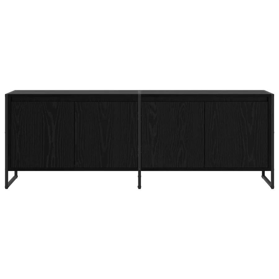 Meuble TV Chêne noir 140 x 36 x 49.5 cm Bois d'ingénierie - 6
