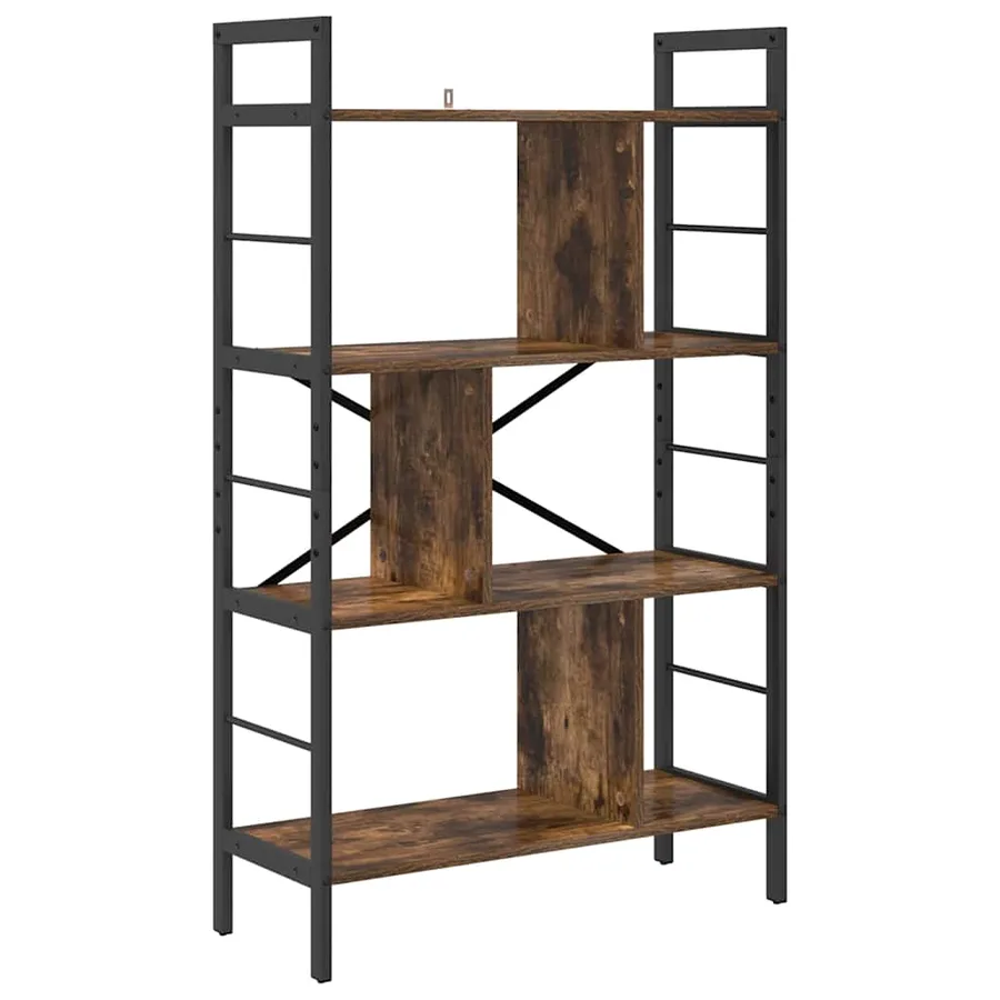 Étagère Chêne fumé 75 x 30 x 123,5 cm Bois d'ingénierie - 2