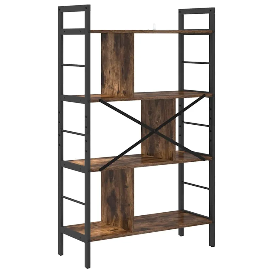 Étagère Chêne fumé 75 x 30 x 123,5 cm Bois d'ingénierie - 7