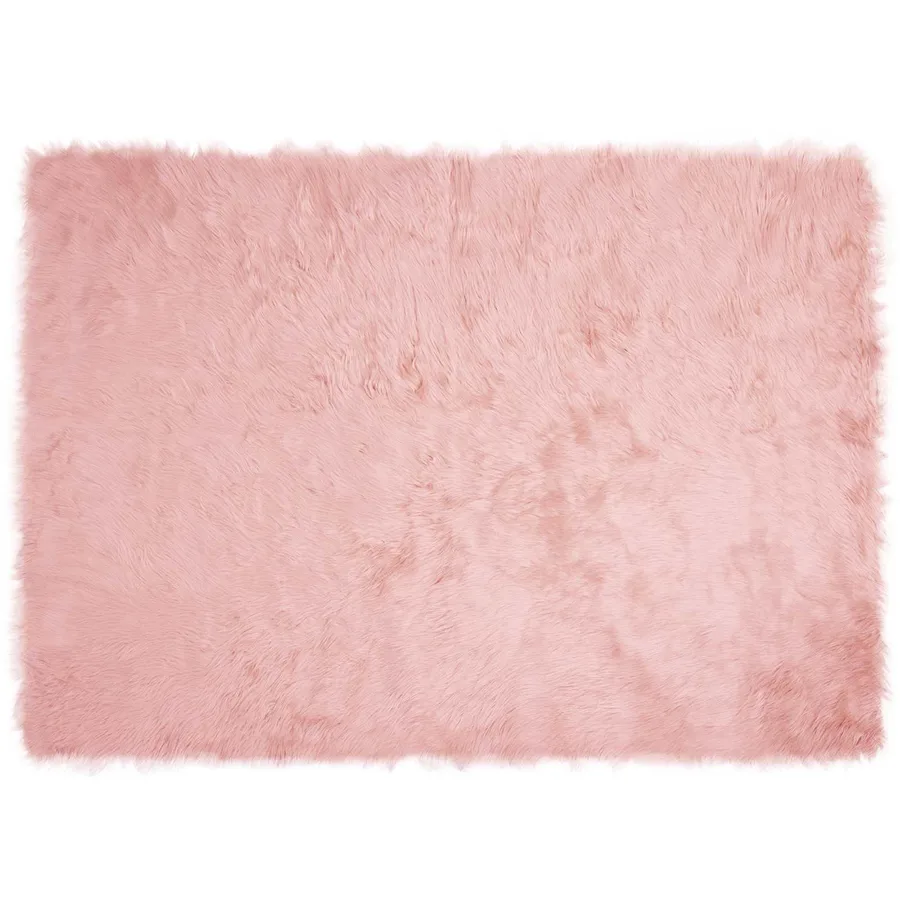 Tapis en fausse TAFALLA Rose 120 x 170 cm Polyester - 2