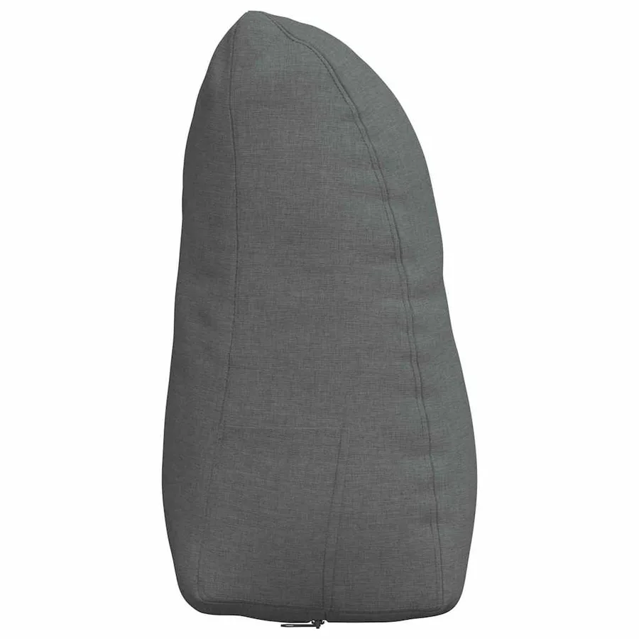 Coussin de Dos Gris foncé 45 x 24 x 50 cm tissu - 7