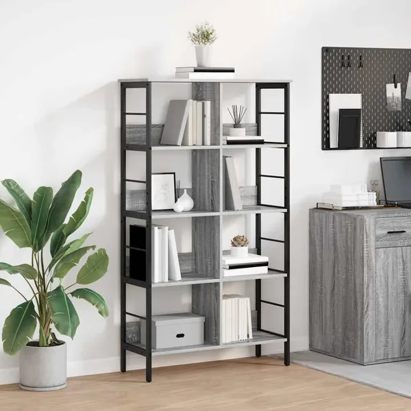 Étagère Gris Sonoma 82 x 32 x 144,5 cm Bois d'ingénierie