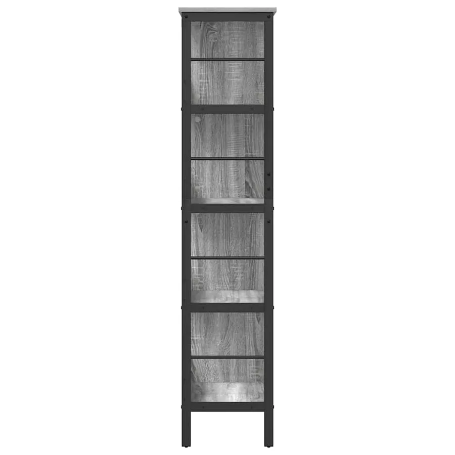 Étagère Gris Sonoma 82 x 32 x 144,5 cm Bois d'ingénierie - 6