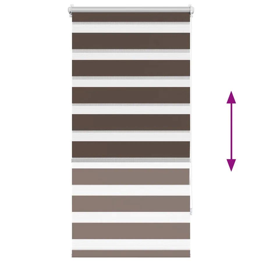 Store Zebra 60,9 x 120 cm, largeur du tissu 56,7 cm, couleur café - 5