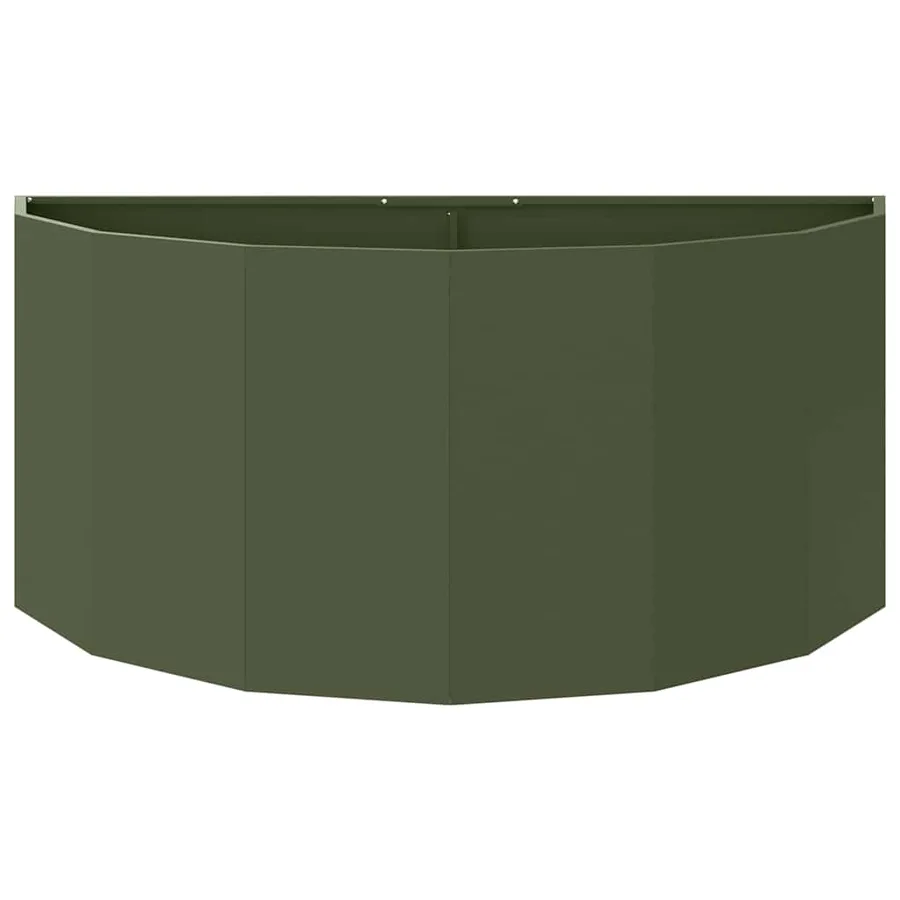 Jardinière Vert olive 120 x 60 x 50 cm Acier - 5