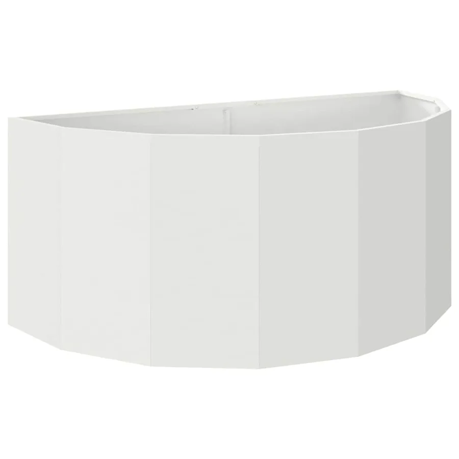 Jardinière Blanc 120 x 60 x 50 cm Acier - 2