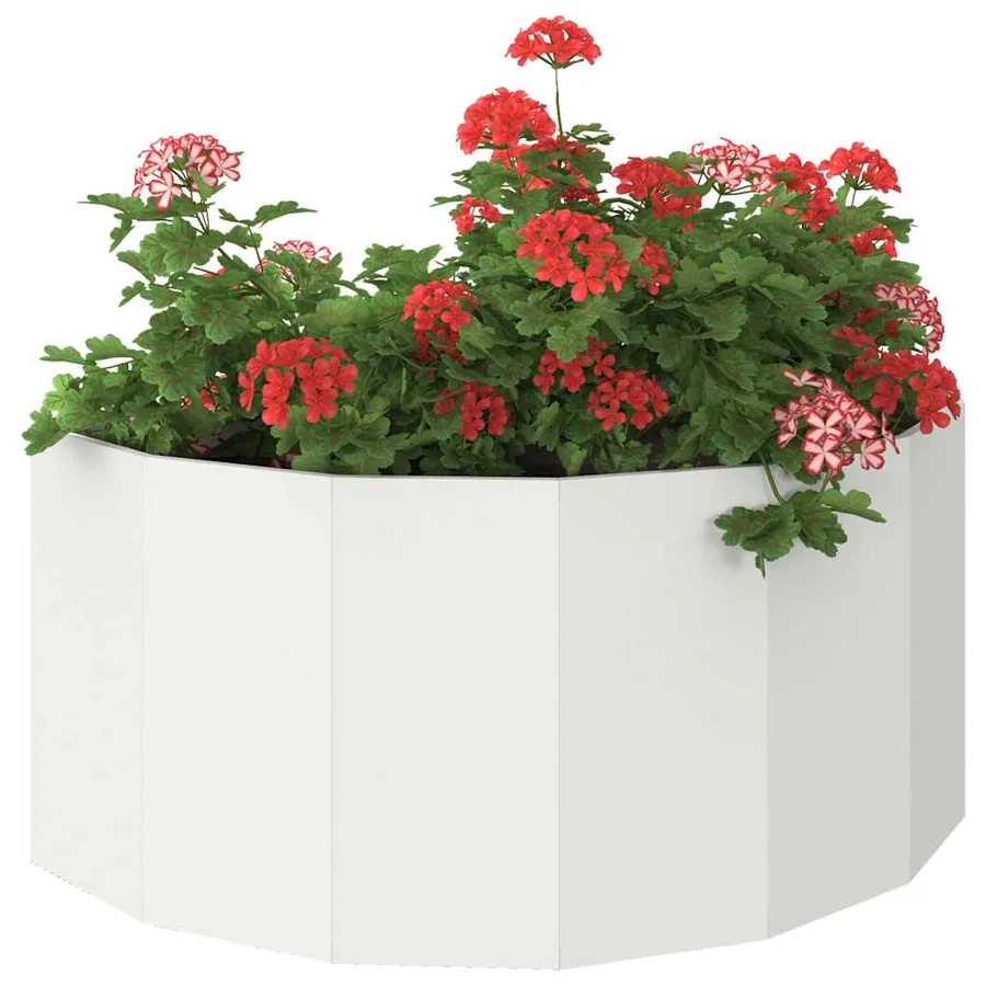 Jardinière Blanc 120 x 60 x 50 cm Acier - 3