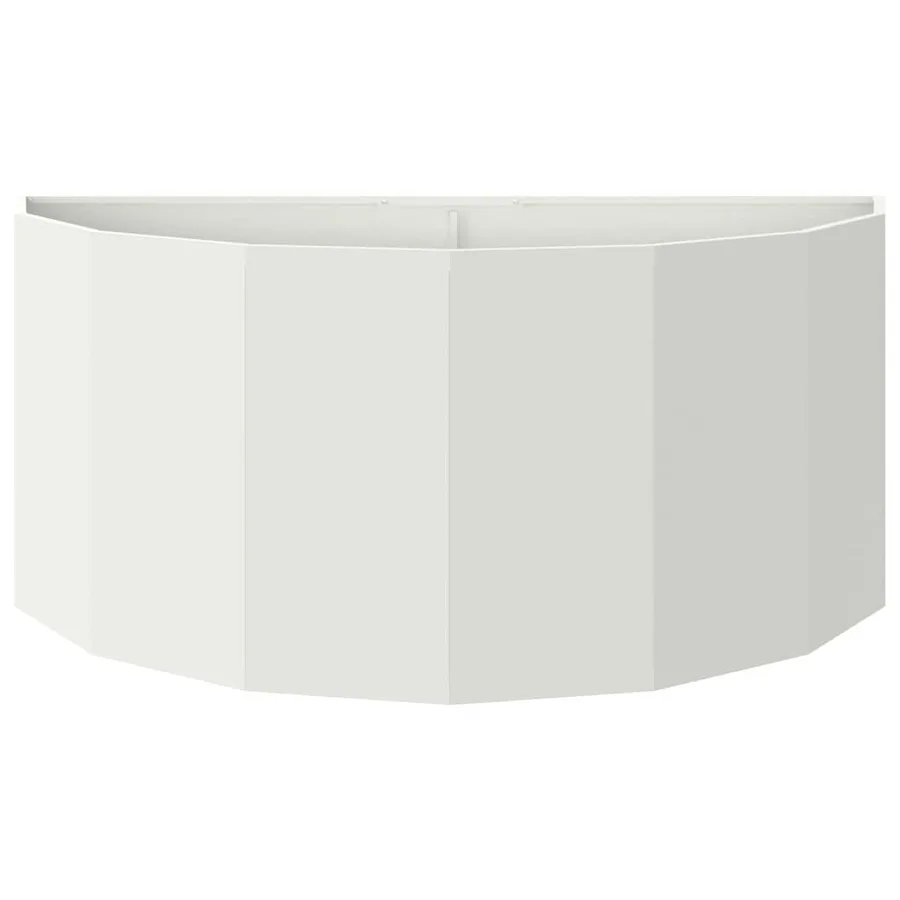 Jardinière Blanc 120 x 60 x 50 cm Acier - 5