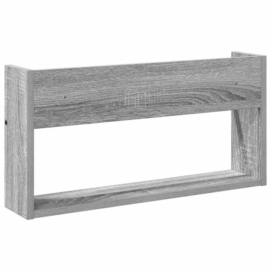 Étagère à magazines avec étagère Gris Sonoma 60 x 12 x 30 cm - 7