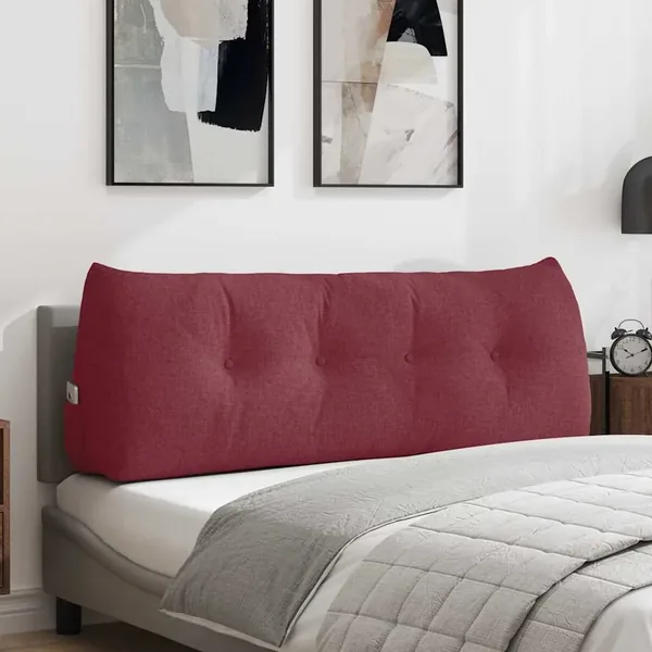 Coussin de Dos Bordeaux 140 x 24 x 50 cm tissu
