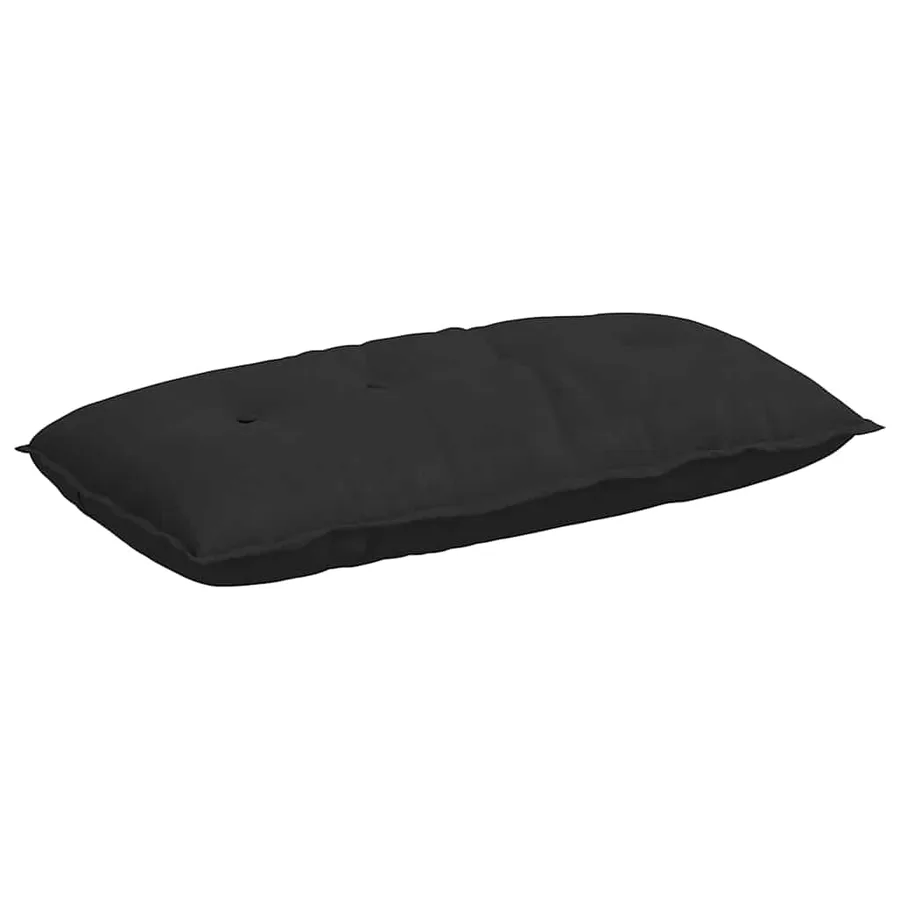 Coussin de Dos Noir 100 x 50 cm Tissu en microfibre - 2