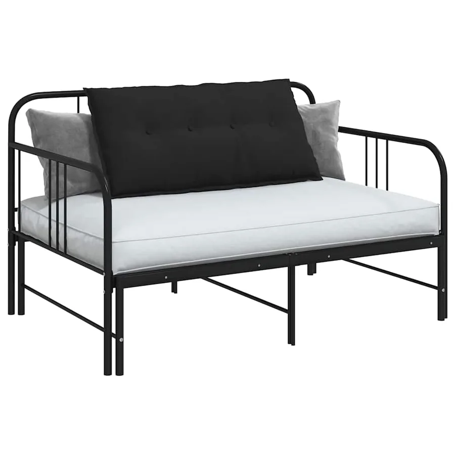 Coussin de Dos Noir 100 x 50 cm Tissu en microfibre - 3