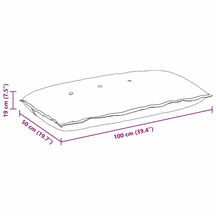 Coussin de Dos Noir 100 x 50 cm Tissu en microfibre - 8