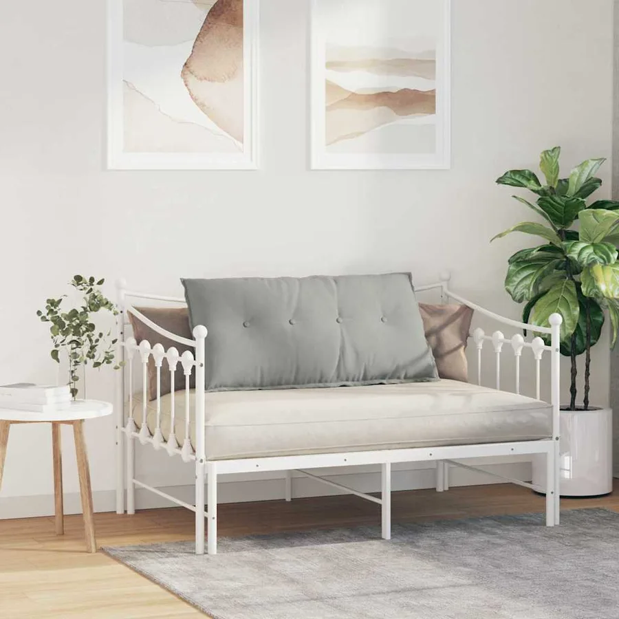 Coussin de Dos Gris clair 100 x 50 cm Tissu en microfibre - 4