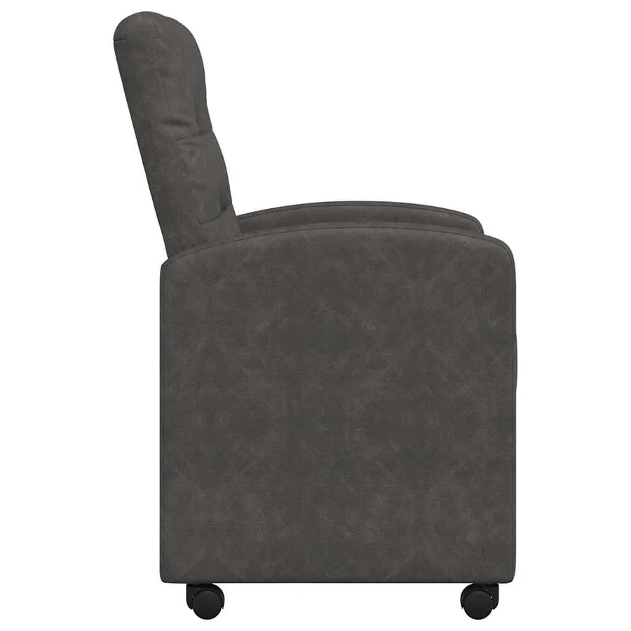 Chaises de Salle à Manger avec Roues 2 pcs Noir 58 x 67 x 97 cm - 5