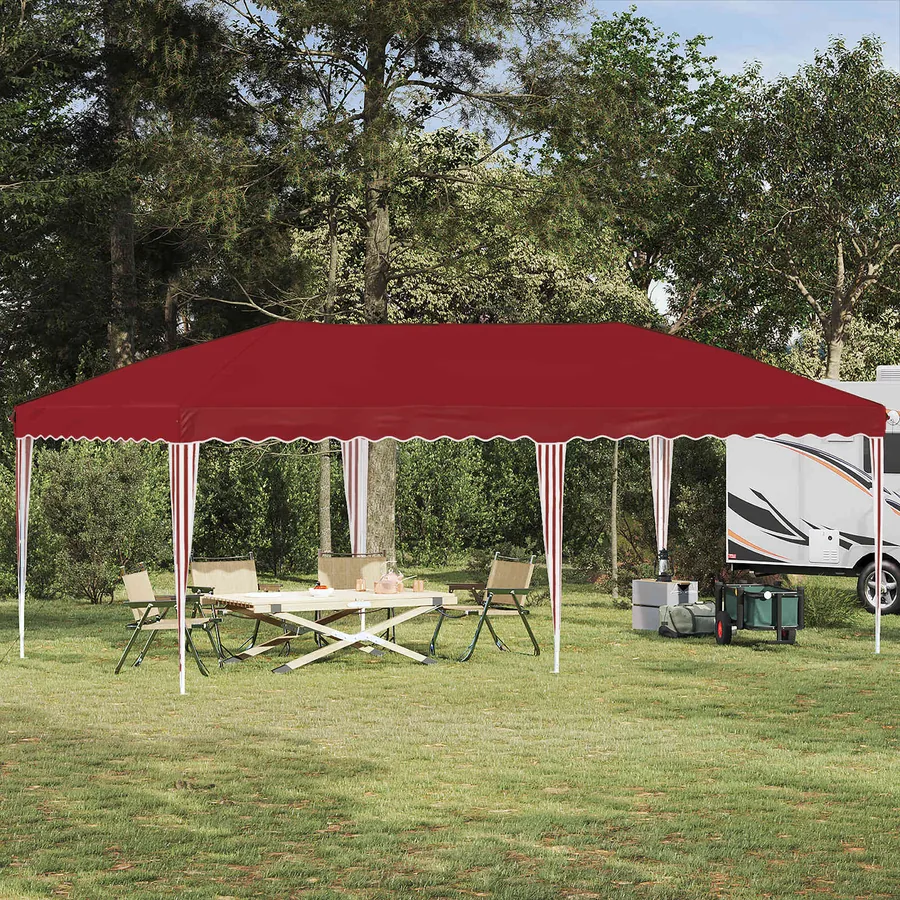 Tente de fête pop-up 575 x 290 x 245 cm Bordeaux