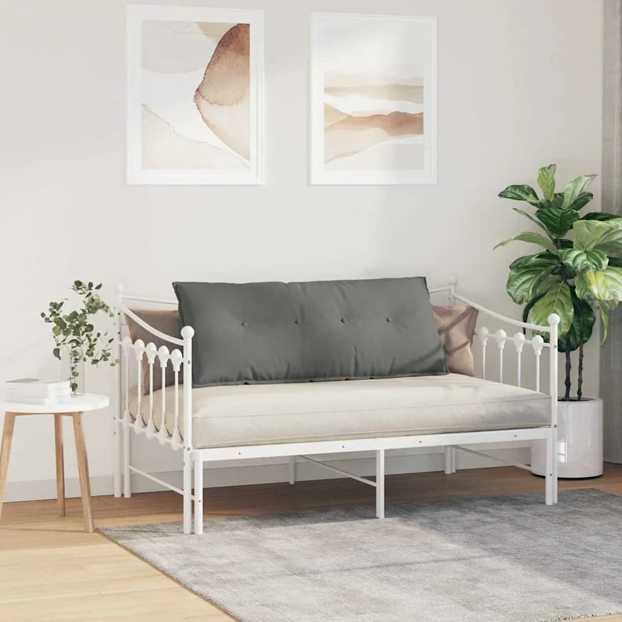 Coussin de Dos Gris foncé 120 x 50 cm Tissu en microfibre - 4