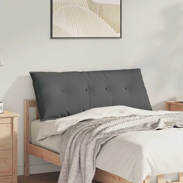 Coussin de Dos Gris foncé 120 x 19 x 50 cm tissu