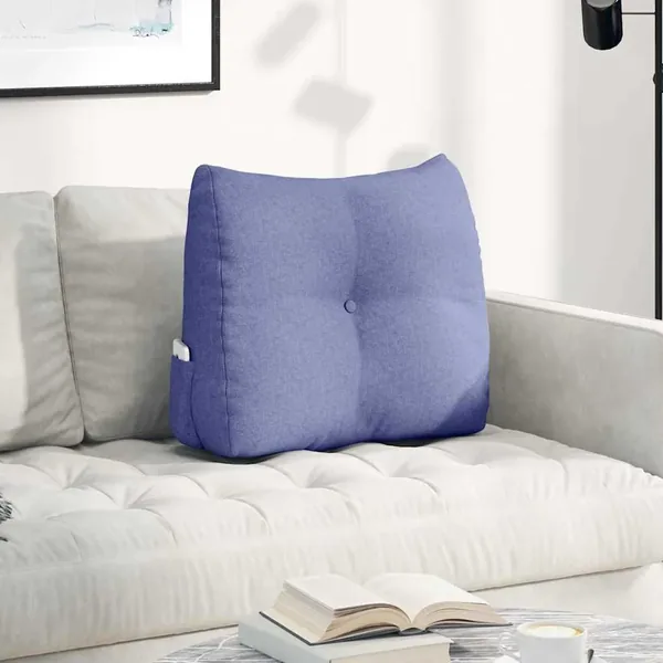 Coussin de Dos Bleu denim 60 x 24 x 50 cm tissu