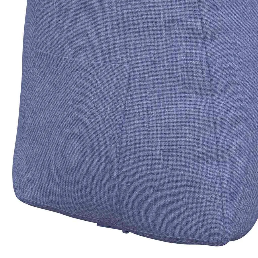 Coussin de Dos Bleu denim 60 x 24 x 50 cm tissu - 9